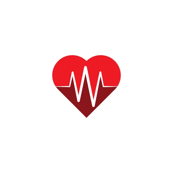 EKG tep logo vektor symbol — Stockový vektor