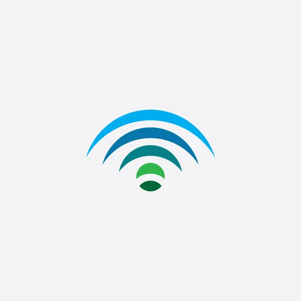 Wifi logo design élément icône vecteur — Image vectorielle