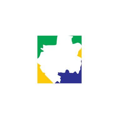 Gabon harita işareti eleman sembol simge vektör