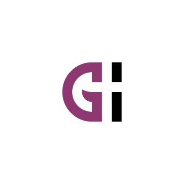 Logo g logo harfi sembol vektör eleman