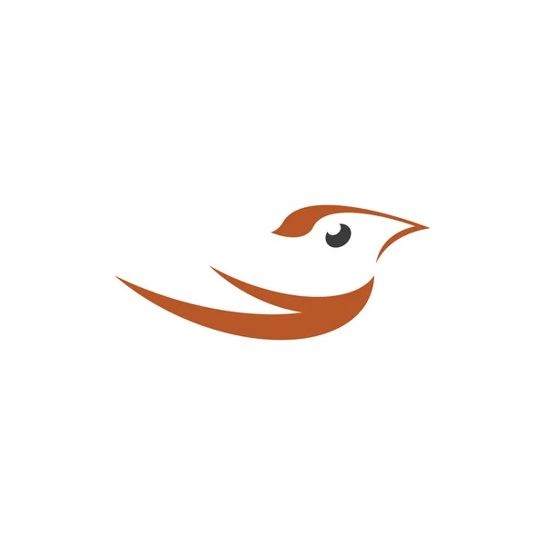 Vogel-Symbol stilisiertes Logo-Symbol Vektorelement — Stockvektor