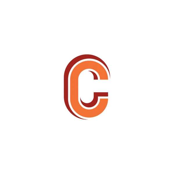 C logo typ skylt element vektor brev ikon design — Stock vektor
