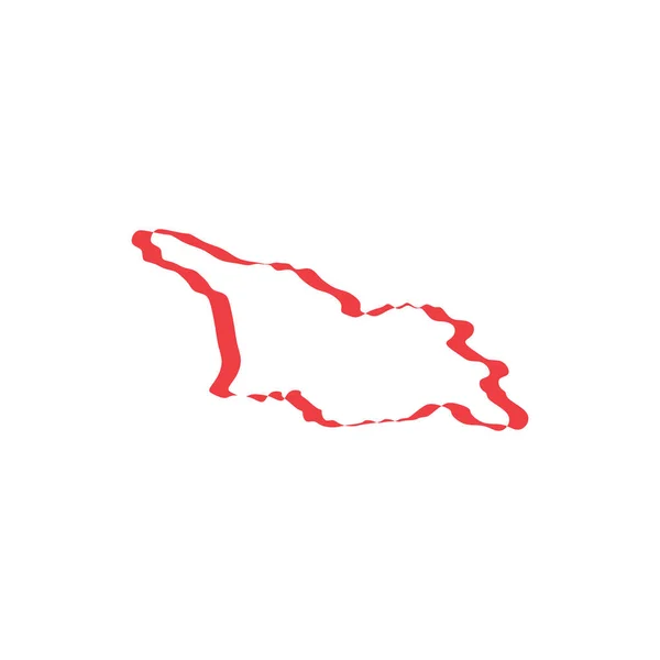 Géorgie carte icône vecteur signe élément — Image vectorielle