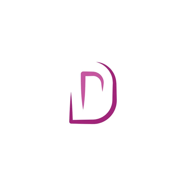Дизайн векторного символа символа буквы d — стоковый вектор