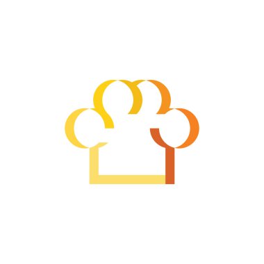 Logo Restoran pişirme sembol vektör Şef