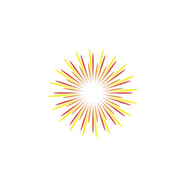 havai fişek sembol simge tasarlamak vektör