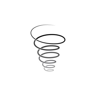spiral line tornado twister logo icon design element clipart