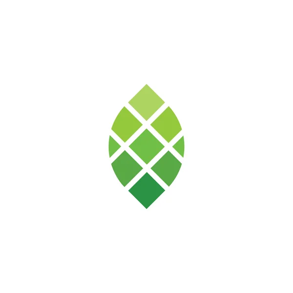 Absztrakt Eco zöld levél logo szimbólum ökológia jel — Stock Vector