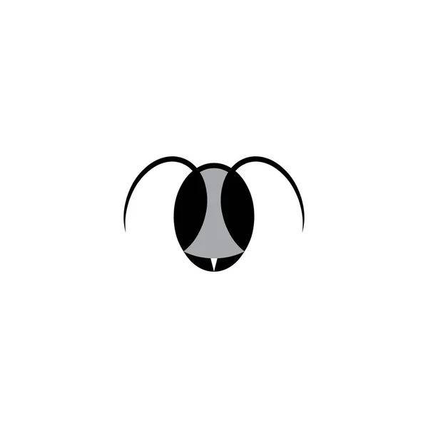 Kafa logo sembol simge tasarlamak vektör — Stok Vektör