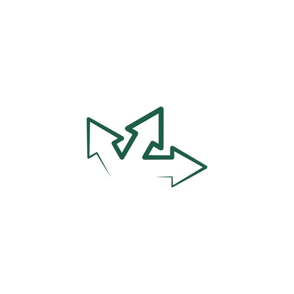 Flechas logotipo vector símbolo diseño ilustración signo — Vector de stock