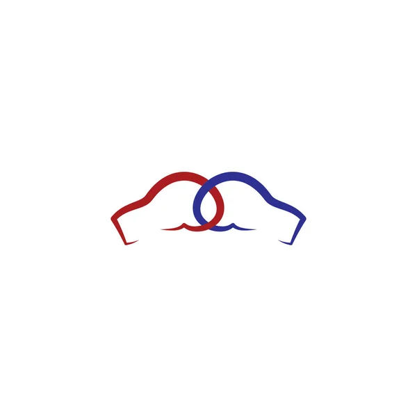 Boxnings handskar logo design vektor symbol — Stock vektor