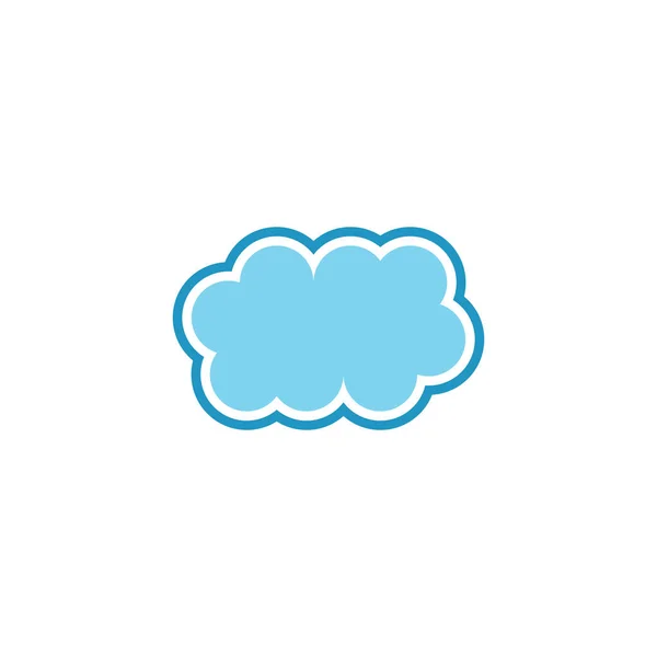 Nube marco signo elemento icono vector diseño — Vector de stock