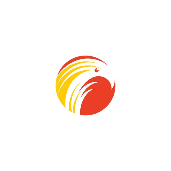 Firebird Phoenix vector logo icoon symbool teken element — Stockvector