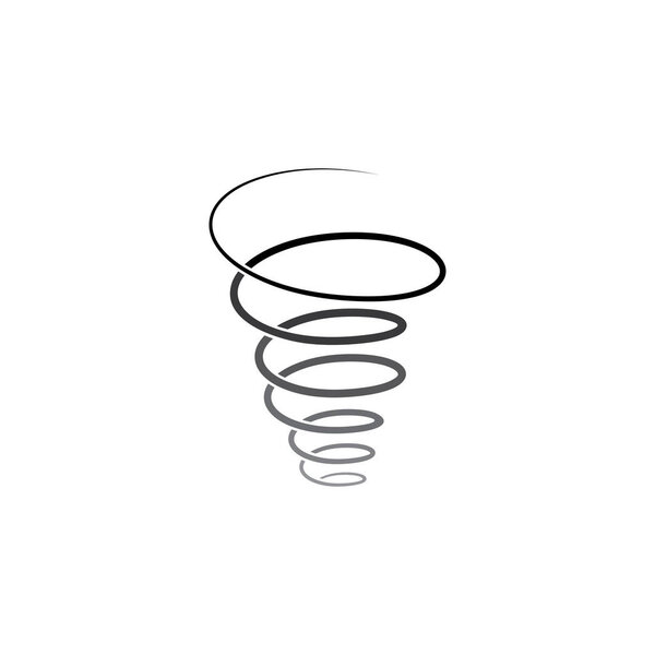 spiral line tornado twister logo icon design element