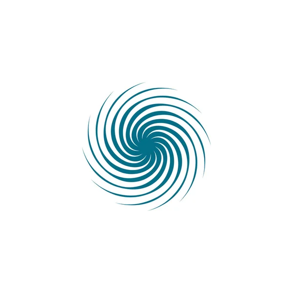 Espiral círculo agua remolino vector elemento de diseño — Vector de stock