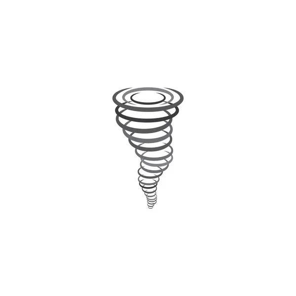 Twister Tornado Symbol Logo Vektor Design-Element — Stockvektor