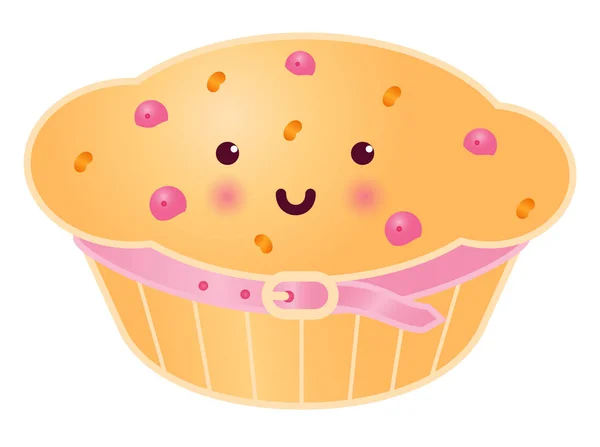 Γλυκά cupcake με μούρα. — Διανυσματικό Αρχείο
