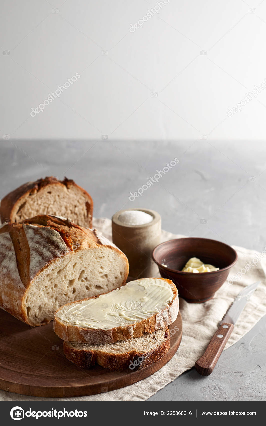 Artisan Sliced Toast Bread Butter Sugar Wooden Cutting Board Simple Stock Photo By C Belkantus Artisan Sliced Toast Bread Butter Sugar Wooden Cutting Board Simple Stock Photo By C Belkantus