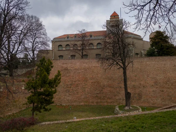 Edifício Museu Militar Localizado Primeiro Bastião Frente Sudeste Fortaleza Belgrado — Fotografia de Stock