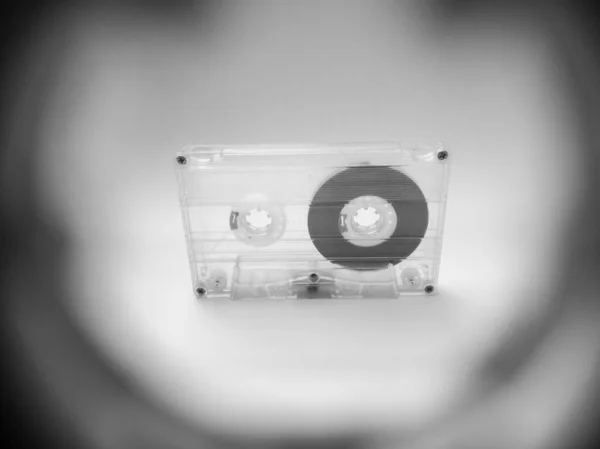 Cassette Tape Gefotografeerd Door Haspel Van Een Andere Cassette Object — Stockfoto