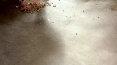 Kızarmış patates köftesi yapmak ya da Kadhai 'de yağ dolu Hint Vada' sı yapmak. Vada pav.