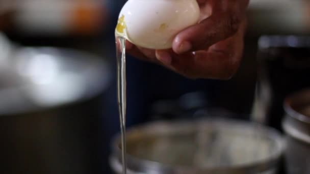 Chicken Reshami Tikka Barbecued Chunks Boneless Chicken Marinated Beaten Egg — Stock Video