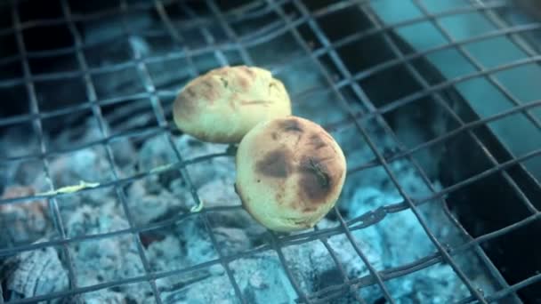 Lithi Chokha Street Food Joint Maken — Stockvideo