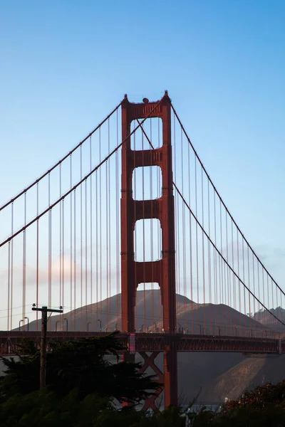 Top Golden Gate Bridge Von Battery East Vista Vor Sonntag — Stockfoto