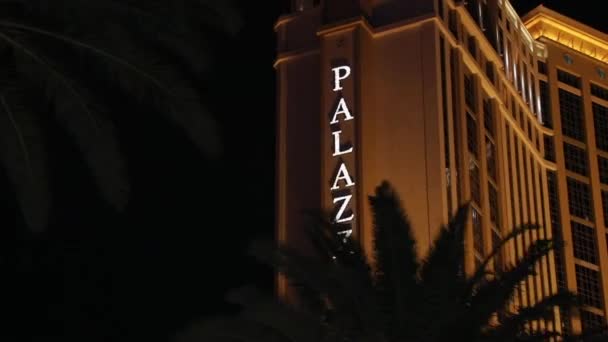 Palazzo Hotel Las Vegas Strip Nevada — Stockvideo