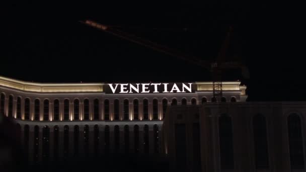 Nevada Daki Las Vegas Venedik Oteli — Stok video