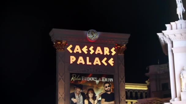 Caesars Palace Hotell Las Vegas Nevada — Stockvideo