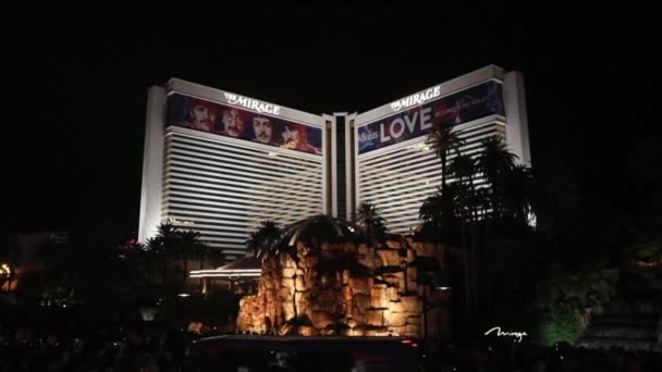 Vulcão Hotel Mirage Las Vegas Nevada — Vídeo de Stock