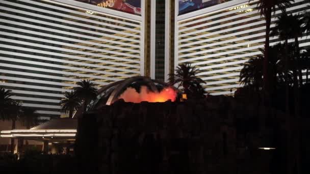 Las Vegas Nevada Daki Mirage Otel Yanardağı — Stok video