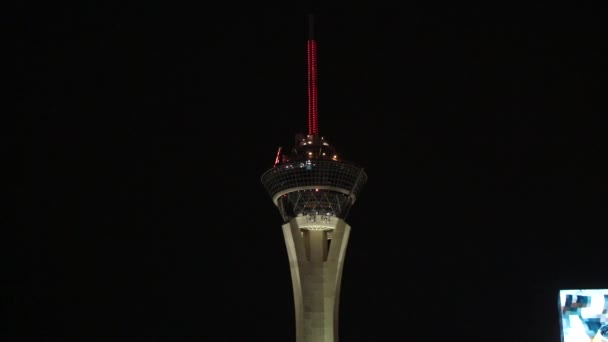 Nejvyšší Bungee Jump Světě Stratosphere Tower Las Vegas — Stock video