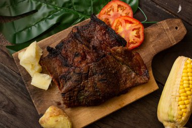 Kolombiya Santander ya da Ilanera 'dan tipik oreada eti