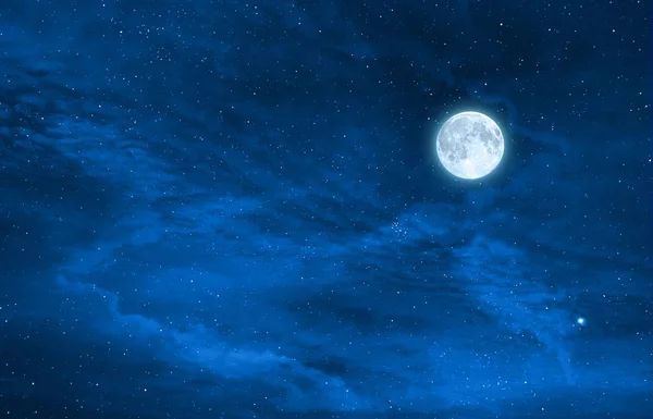 yıldızlı gece gökyüzü tasarım dolunay, bu görüntü unsurları ile nasa tarafından döşenmiş
