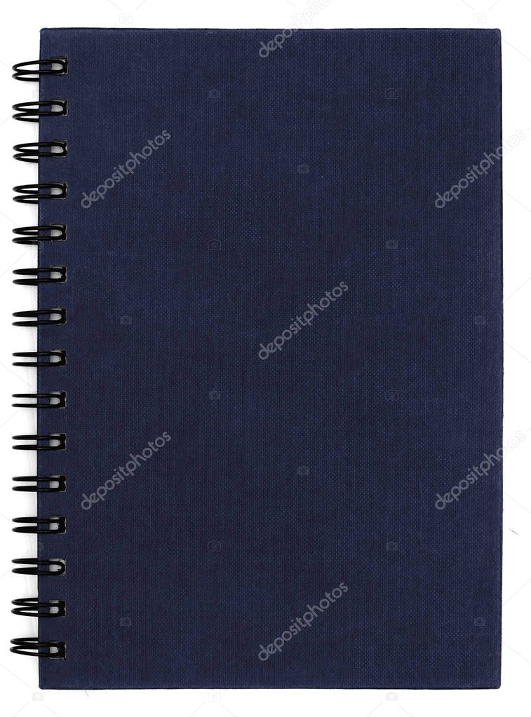 nevy notebook isolate is on white background with clipping path
