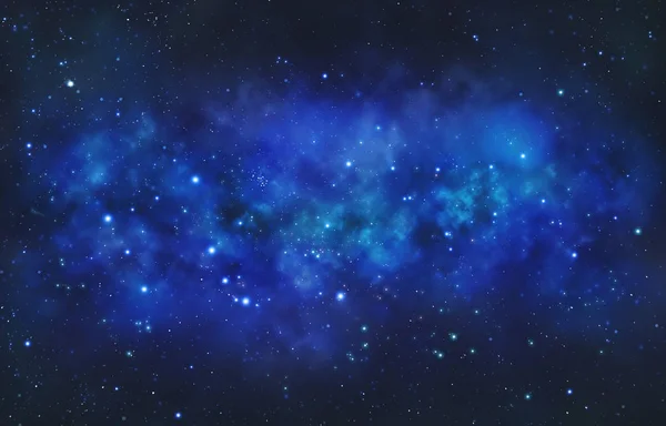 Hvězdnou Noční Oblohu Mraky Mlhovina — Stock fotografie