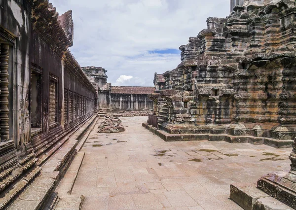Angkor Wat Tapınağı Siem Reap Kamboçya Görkemli Kalıntıları — Stok fotoğraf