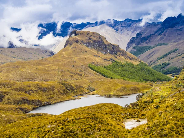 Paysage Spectaculaire Dans Parc National Cajas Équateur — Photo