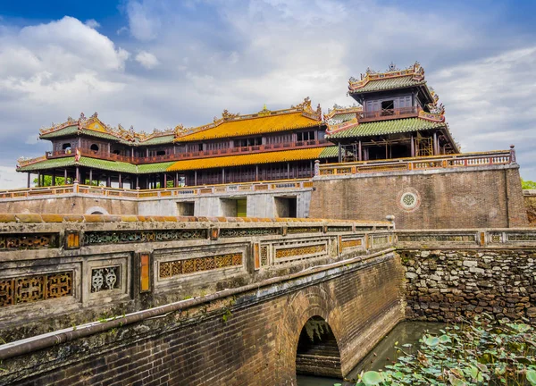 Mparatorluk Kraliyet Sarayı Renk Tonu Yasak Mor City Vietnam Eski — Stok fotoğraf