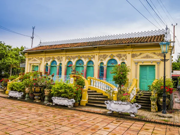 Zabytkowy Dom Stylu Kolonialnym Francuski Binh Thuy Wieś Can Tho — Zdjęcie stockowe