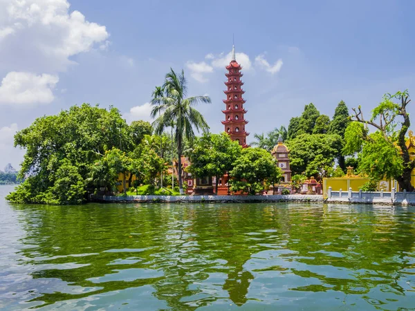 Prachtig Uitzicht Tran Quoc Pagode Oudste Tempel Hanoi Vietnam — Stockfoto