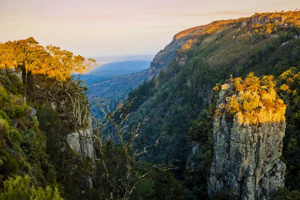 Impresionante Vista Pinnacle Rock Una Gran Columna Cuarcita Que Levanta —  Fotos de Stock