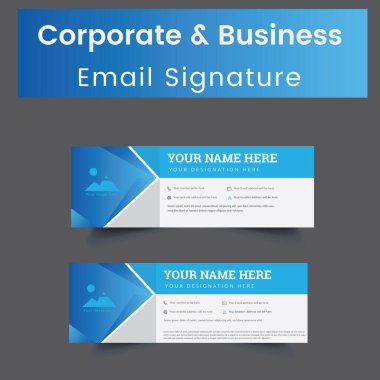 İş ve Kişisel Kullanımınız İçin Yaratıcı, Modern & Profesyonel E- posta İmzalamaları. E- posta imzanızı logo ve sosyal profilinizle özelleştirmenizi sağlar, metin & rengini kolayca değiştirebilirsiniz