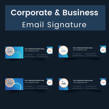 İş ve Kişisel Kullanımınız İçin Yaratıcı, Modern & Profesyonel E- posta İmzalamaları. E- posta imzanızı logo ve sosyal profilinizle özelleştirmenizi sağlar, metin & rengini kolayca değiştirebilirsiniz