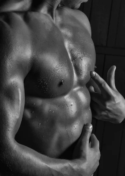 Torso muscolare maschile — Foto Stock