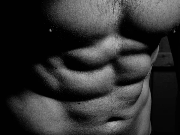 Torso masculino muscular — Fotografia de Stock