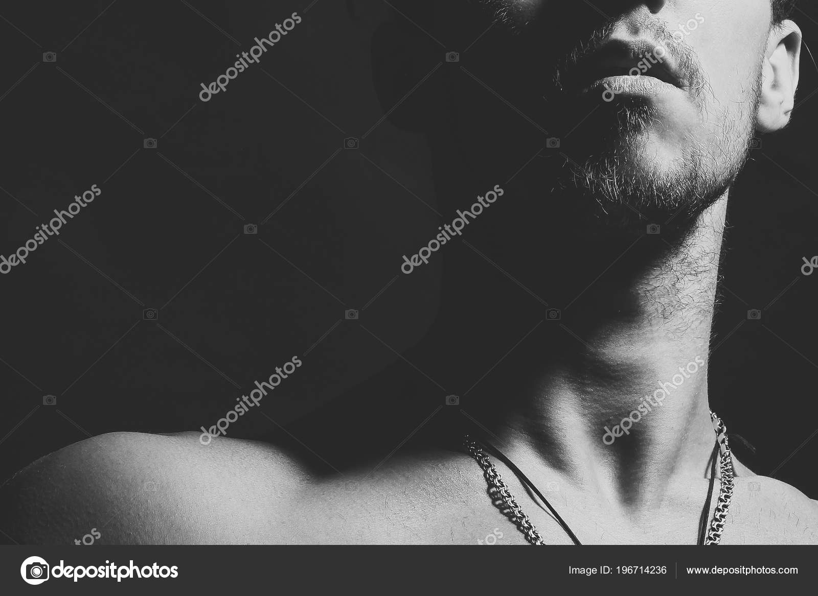 Portrait of brunette in shadow Stock Photo by ©Tverdohlib.com 196714236