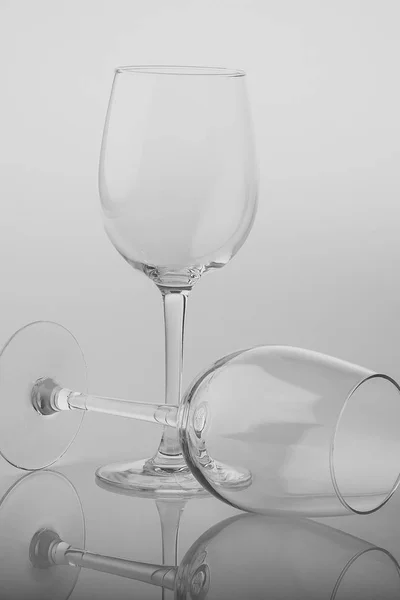 Two empty glasses — Stock Photo, Image